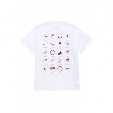 Camisetas Hombre Camiseta SERVICE WORKS Wine Spill Blanca