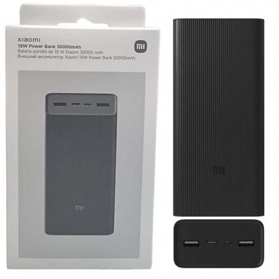 XIAOMI Power Bank 3 30000MAH 18W Negro