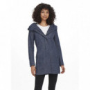 Chaquetas Mujer Abrigo ONLY Sedona Azul Maritime Blue