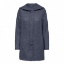 Chaquetas Mujer Abrigo ONLY Sedona Azul Maritime Blue