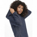 Chaquetas Mujer Abrigo ONLY Sedona Azul Maritime Blue