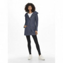 Chaquetas Mujer Abrigo ONLY Sedona Azul Maritime Blue