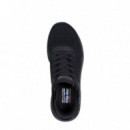 SKECHERS Zapatillas Bobs Squad Chaos Negras 117497-BBK