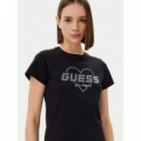 Camiseta con Logo en Strass Narciso de GUESS