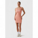 Vestido Mini sin Mangas Ceñido de GUESS