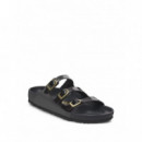 BIRKENSTOCK - Florida D Buckle Exq Lena Hs - Black - 1029385/BLACK