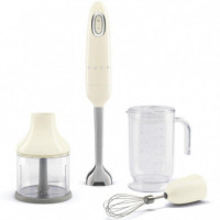 SMEG Batidora de Mano 700W Crema + Accesorios (HBF03CREU)
