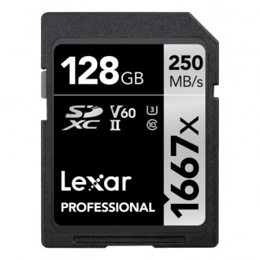 Tarjeta LEXAR Professional Sdxc UHS-II/U3 128GB 1667X