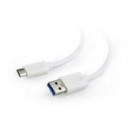GEMBIRD Cable USB 3.0 Tipo a Macho/ C Macho 0.5M Blanco