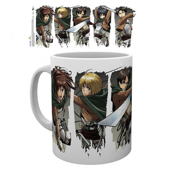 Taza Ataque a los Titanes Personajes  ABY STILE