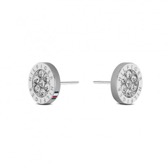 Pendientes Plata Cristales  TOMMY HILFIGER