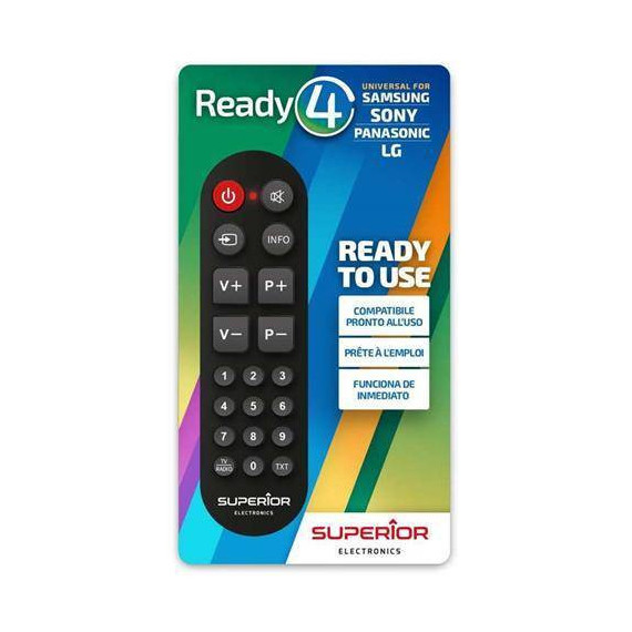 Superior Mando Televisor Compatible Ready 4 para Sony, Samsung, Lg, Panasonic  LALO