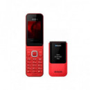 AIWA Telefono Movil Basico de Tapa FP-24RD Rojo