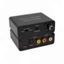 EUROCONNEX Convertidor Audio Digital Analogico con Regulador Volumen 0337