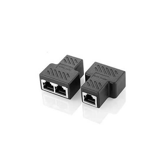 EUROCONNEX Adaptador de Red RJ45 1XENTRADA/H a 2XSALIDA/H 4386 CAT6/6A/7