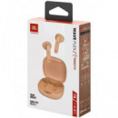 JBL Auricular BLUETOOTH Wave Flex Tws Beige Manos Libres,con Estuche de Carga 32H