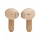 JBL Auricular BLUETOOTH Wave Flex Tws Beige Manos Libres,con Estuche de Carga 32H