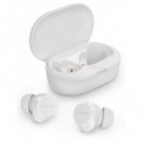 PHILIPS Auricular BLUETOOTH Inalambrico con Base Cargadora TAT1209WT Blanco Resistent Al Agua
