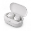 PHILIPS Auricular BLUETOOTH Inalambrico con Base Cargadora TAT1209WT Blanco Resistent Al Agua