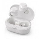PHILIPS Auricular BLUETOOTH Inalambrico con Base Cargadora TAT1209WT Blanco Resistent Al Agua