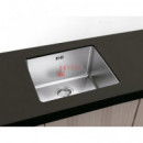 Fregadero Acero Inox Serie Berlín 72x40 Cm