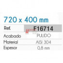 Fregadero Acero Inox Serie Berlín 72x40 Cm