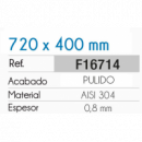 Fregadero Acero Inox Serie Berlín 72x40 Cm