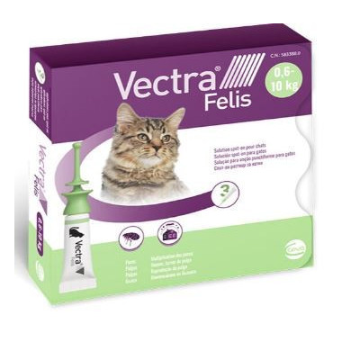 Vectra Felis Gato 0.6-10 Kg 1 Pipeta  CEVA