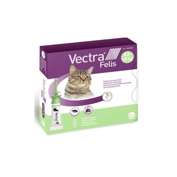 Vectra Felis Gato 0.6-10 Kg 1 Pipeta  CEVA