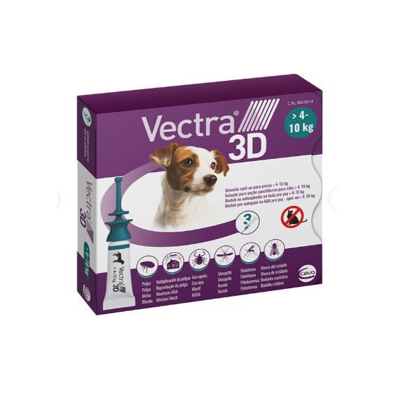 Vectra 3D Perro 4-10 Kg Ud  CEVA