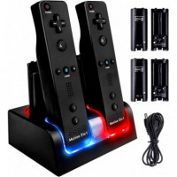 Wii Non Contact Charger Black  HEREDEROS NOSTROMO