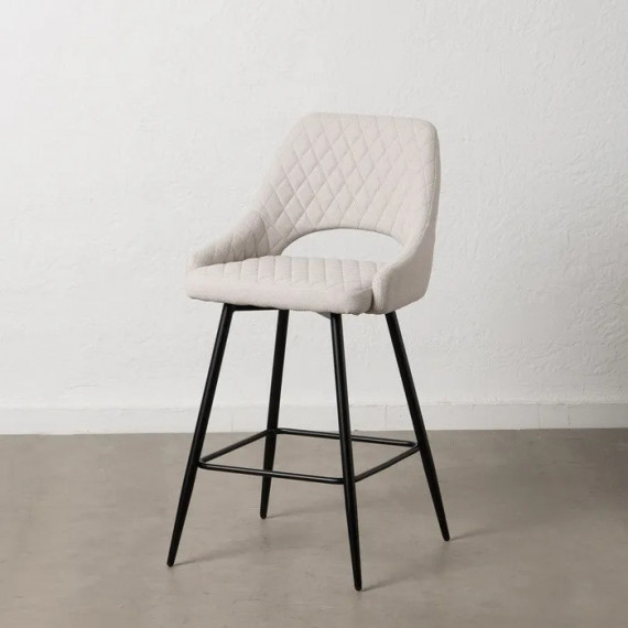 Taburete Crema Tejido  PÉREZ ÁVILA