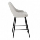 Taburete Crema Tejido  PÉREZ ÁVILA