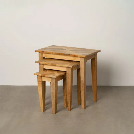 Set 3 Mesas Madera Natural  PÉREZ ÁVILA