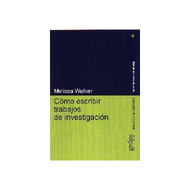 Cã³mo Escribir Trabajos de Investigaciã³n