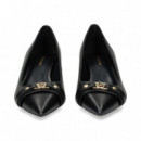 Salon Aplique Piel Negro  MICHAEL KORS