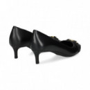 Salon Aplique Piel Negro  MICHAEL KORS