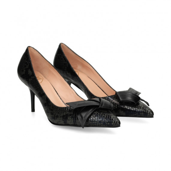 Salon Lazo Reptil Negro  LOVE MOSCHINO