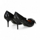 Salon Lazo Reptil Negro  LOVE MOSCHINO