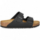 Pala 2 Hebillas Birko Flor Negro  BIRKENSTOCK