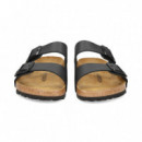 Pala 2 Hebillas Birko Flor Negro  BIRKENSTOCK