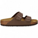 Pala 2 Hebillas Birkibuc Moca  BIRKENSTOCK