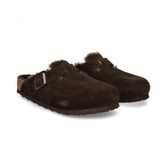 Zueco Pelo Interior ante Moca  BIRKENSTOCK