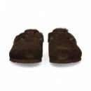 Zueco Pelo Interior ante Moca  BIRKENSTOCK