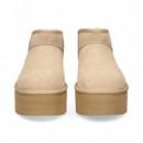 Botin Corto Plataforma ante Beige  UGG