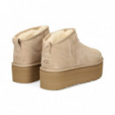 Botin Corto Plataforma ante Beige  UGG
