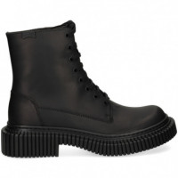 Botin Piel Negro  CAMPER