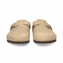 Zueco Hebilla Grass Cuero  BIRKENSTOCK