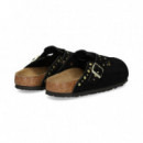 Zueco Hebilla+tachas ante Negro  BIRKENSTOCK