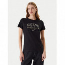 Camiseta con Logotipo Corte Regular de GUESS